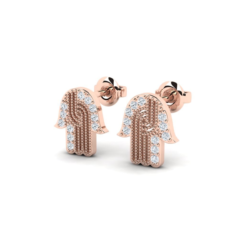 14ct Rose Gold Women's Earring Falldown