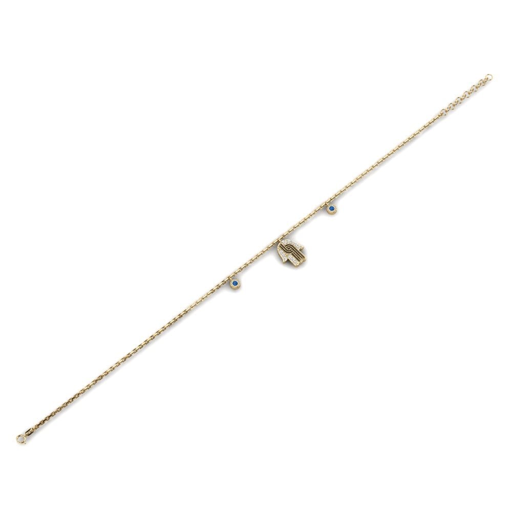 Circonita Azul Oscuro Pulsera de Mujer Faolano