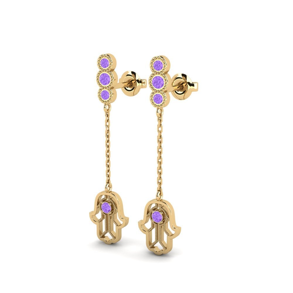 Amethyst Women's Earring Gaisma - A