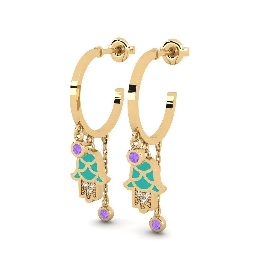 Amethyst Women's Earring Gawwa