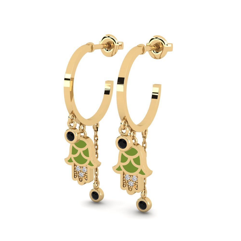 Black Onyx Women's Earring Gawwa