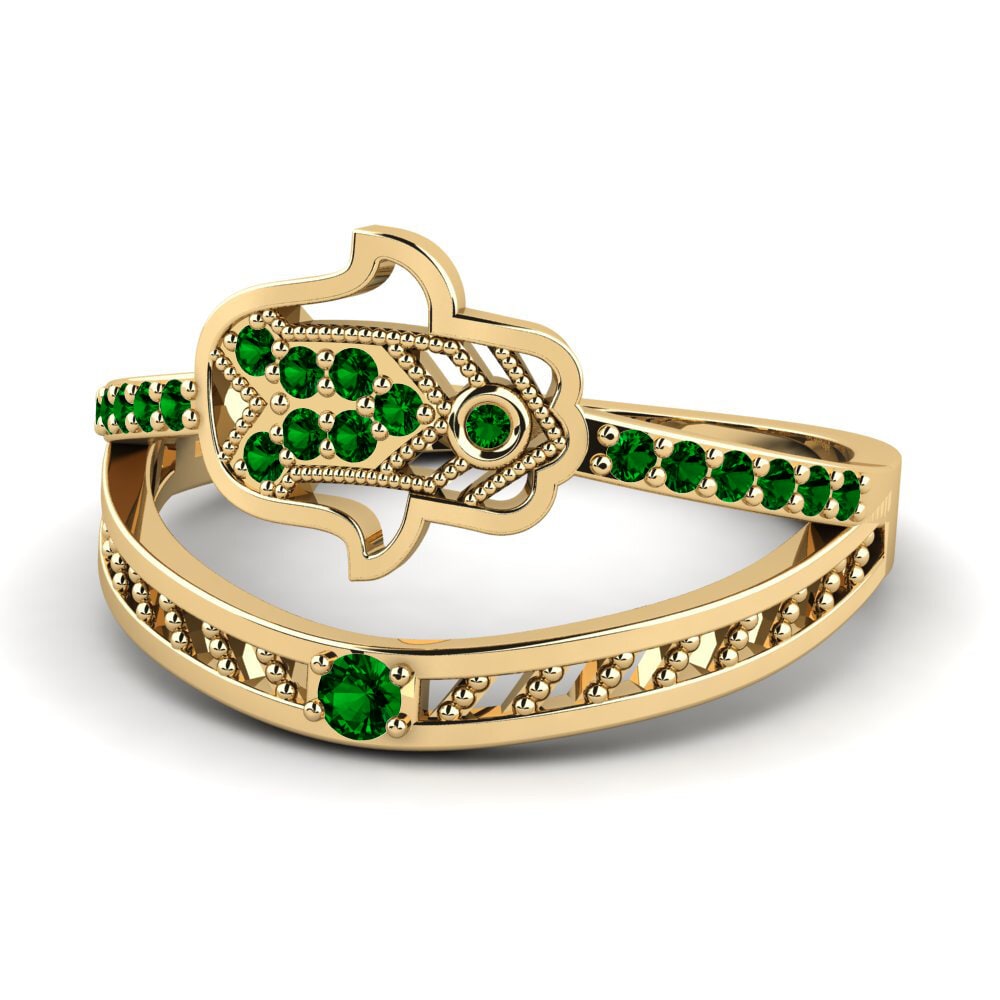 Green Zirconia Ring Harena