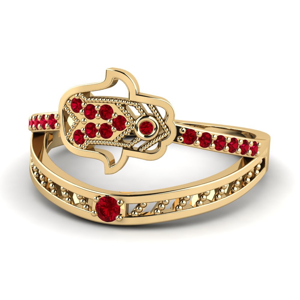 Red Zirconia Ring Harena