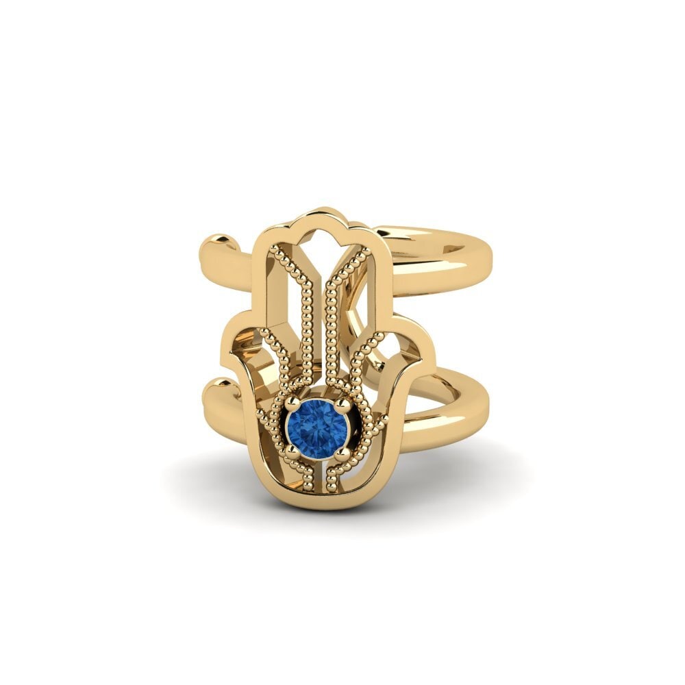 Donker Blauwe Zirkoon Dames Oorbellen Imole