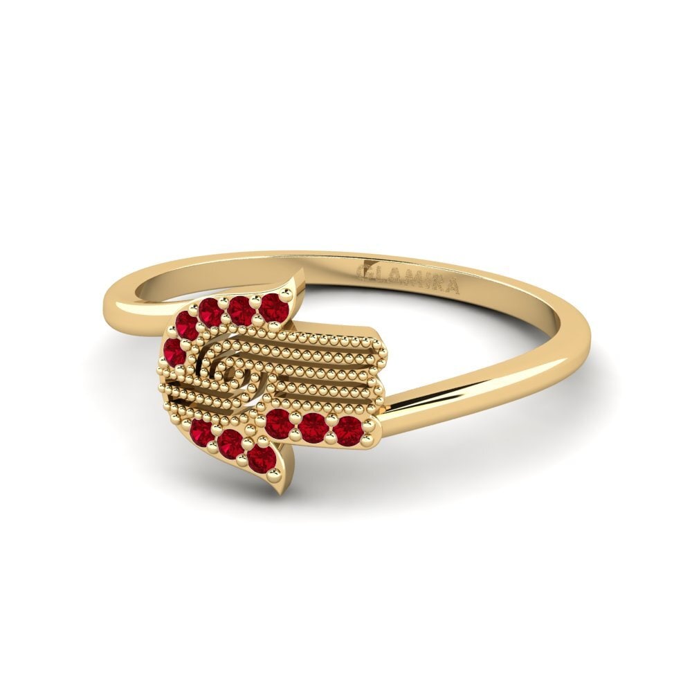 Red Zirconia Ring Javaid