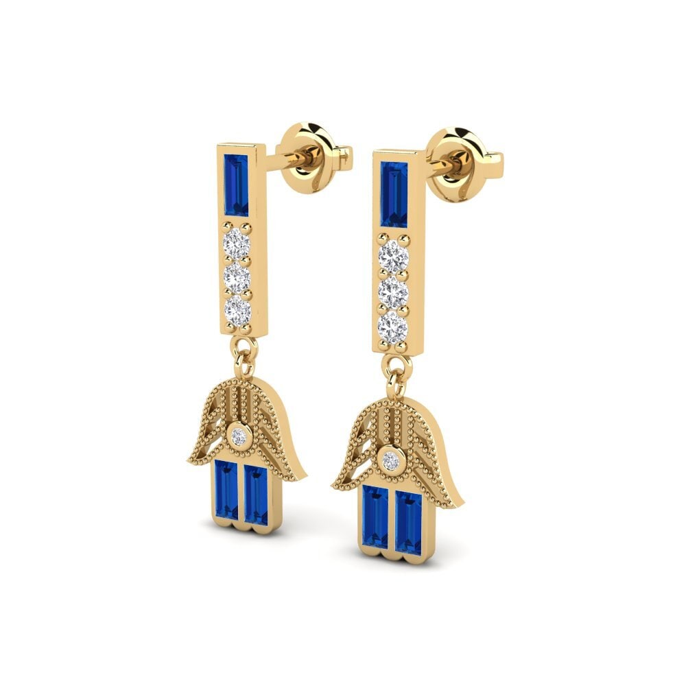 sapphire-zirconia ต่างหู Jeject