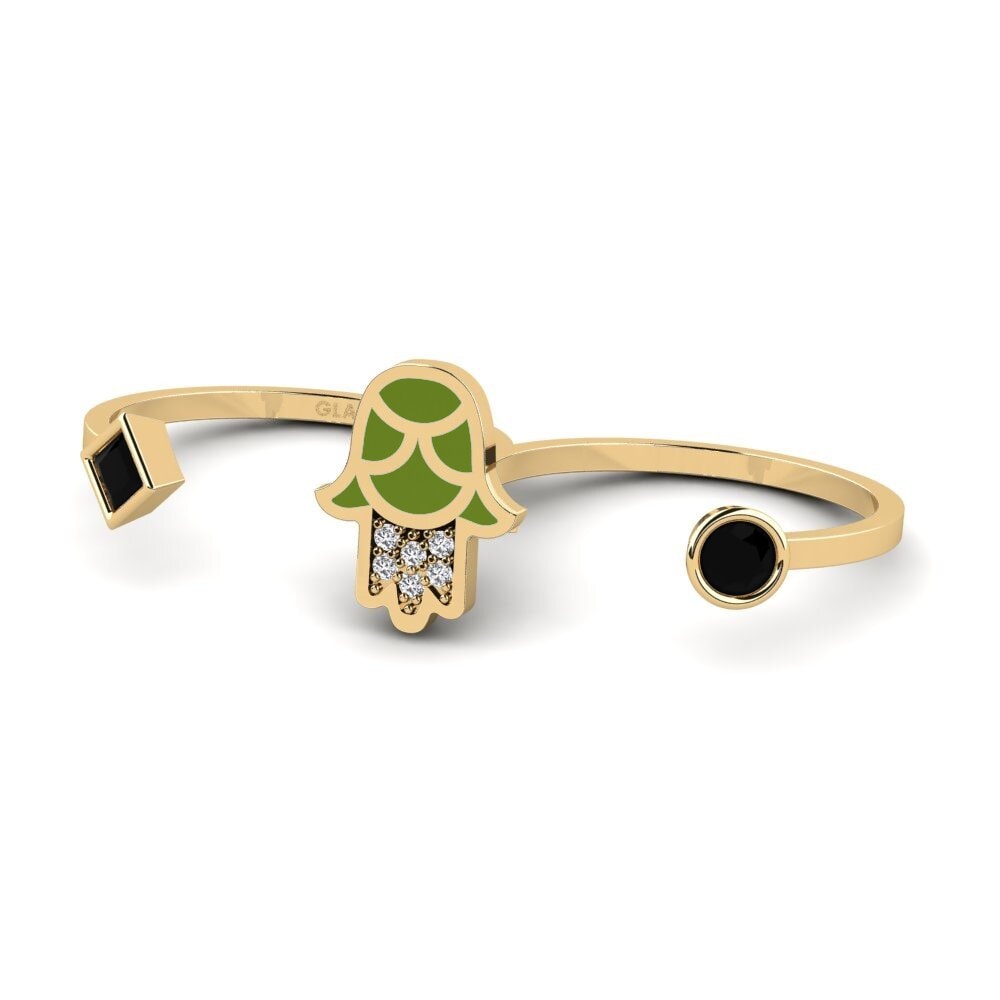 Schwarzer Diamant Ring Kaitiaki