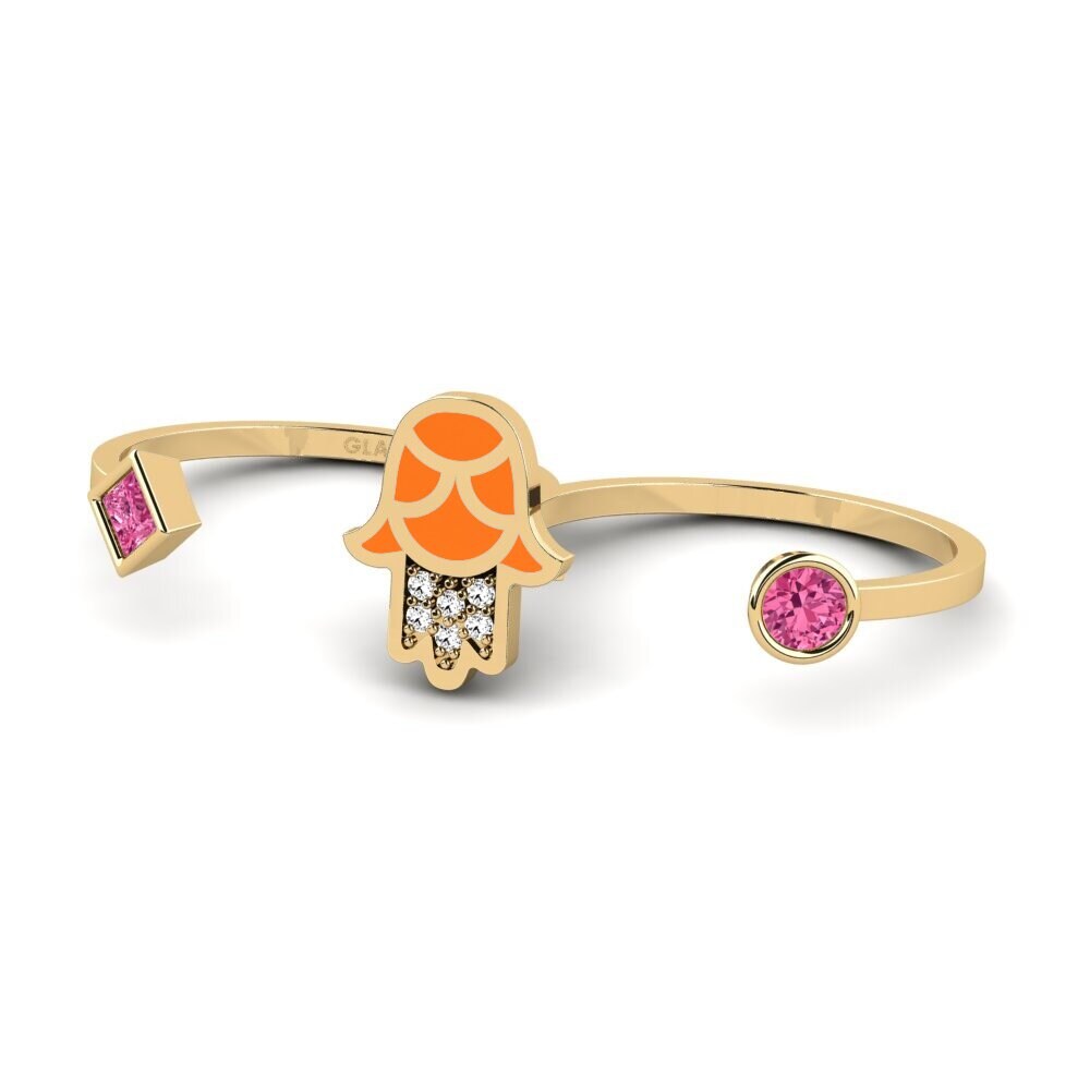 Turmalina rosa Anillo Kaitiaki