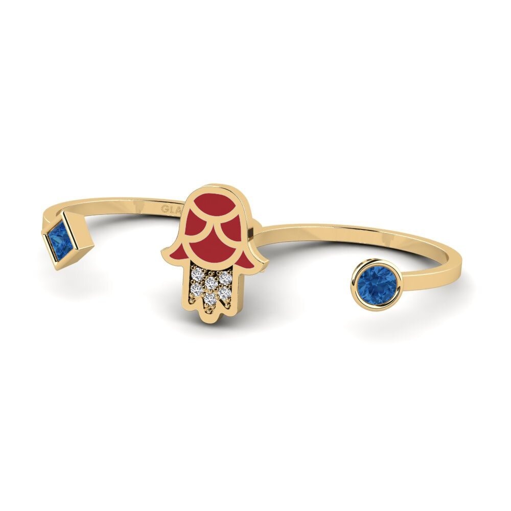 Dark Blue Zirconia Ring Kaitiaki