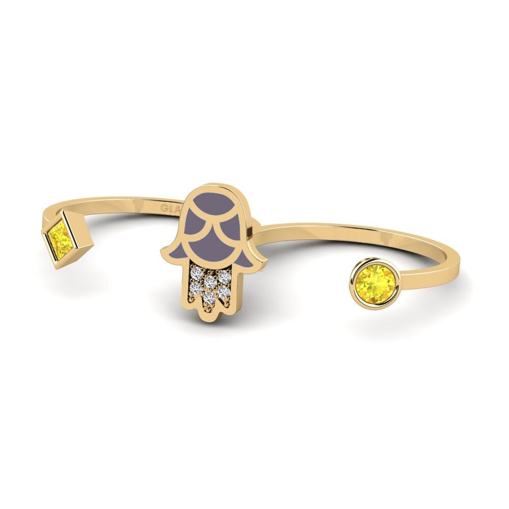 Gelber Saphir Ring Kaitiaki