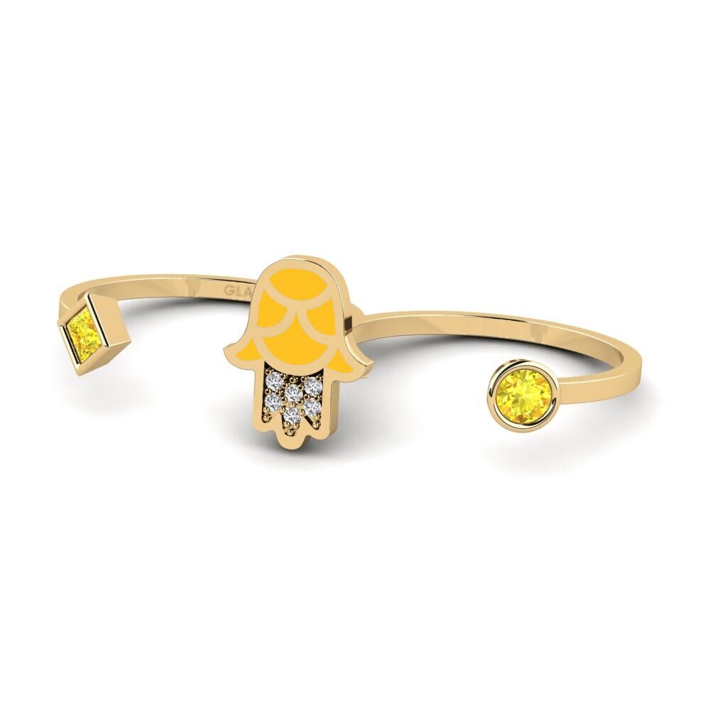 Gelber Saphir Ring Kaitiaki