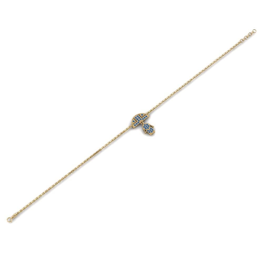 Circonita Azul Oscuro Pulsera de Mujer Kenji