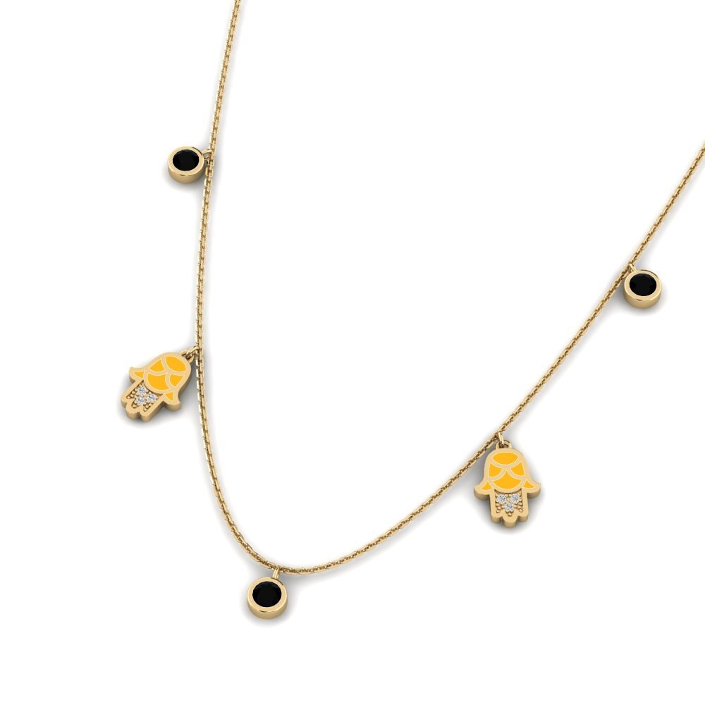 Diamante Negro Collar de Mujer Konfidi