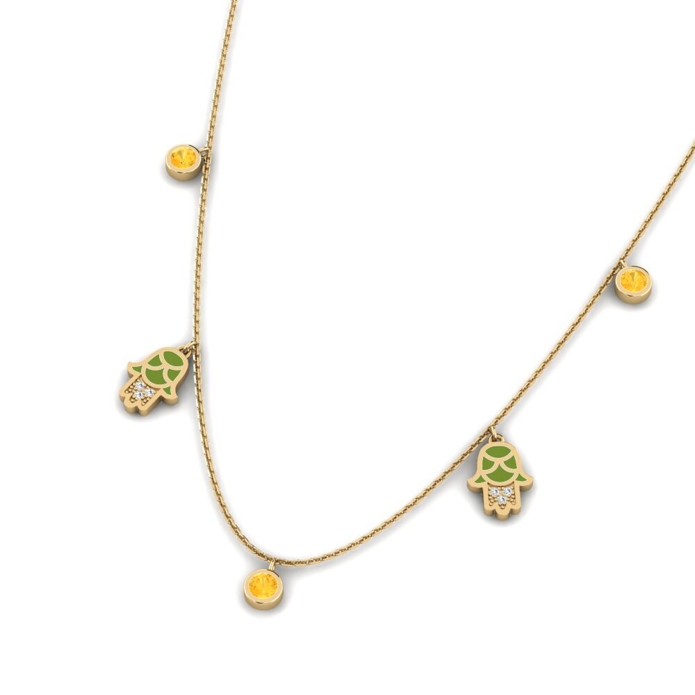 Citrino Collar de Mujer Konfidi