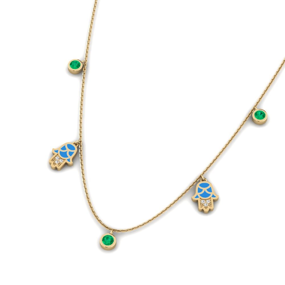 Emerald Women's Necklace Konfidi
