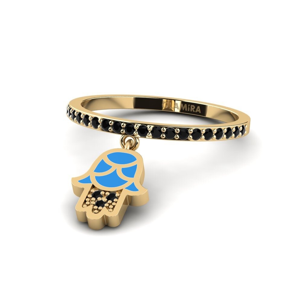 Schwarzer Onyx Ring Korgoo