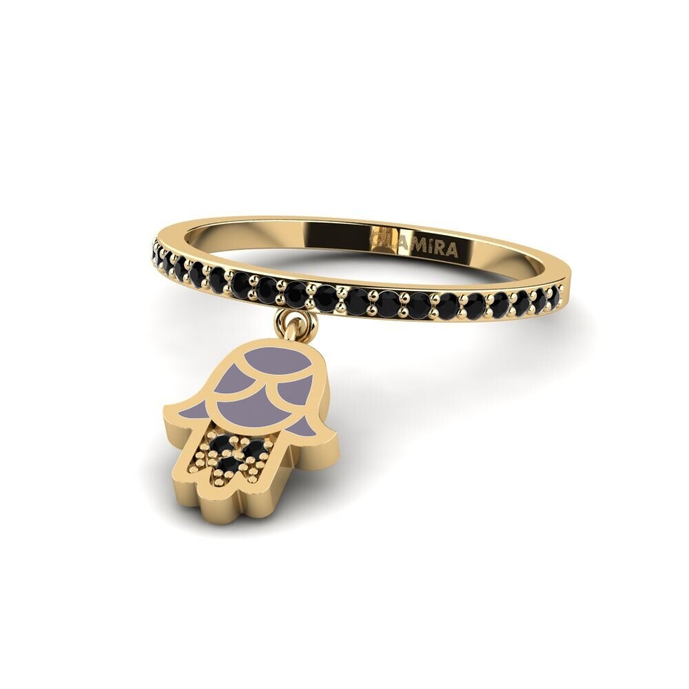 Schwarzer Saphir Ring Korgoo