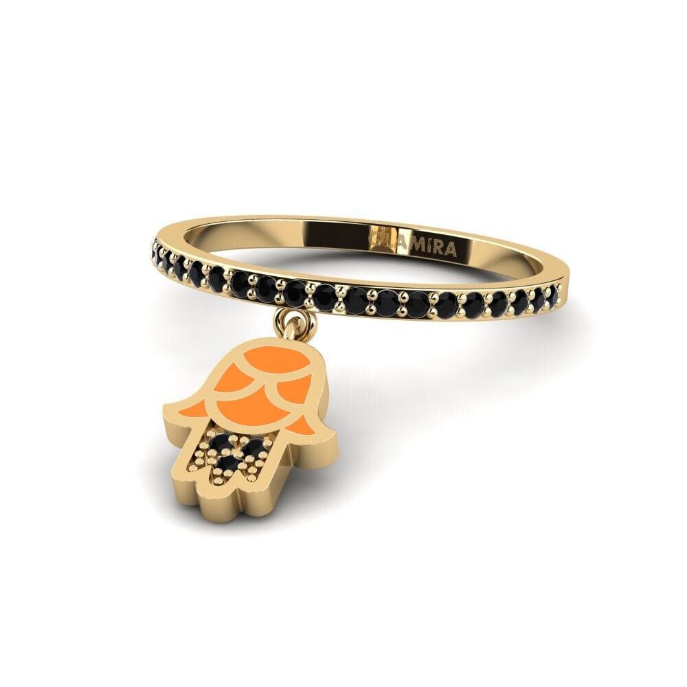 Zafiro negro Anillo Korgoo
