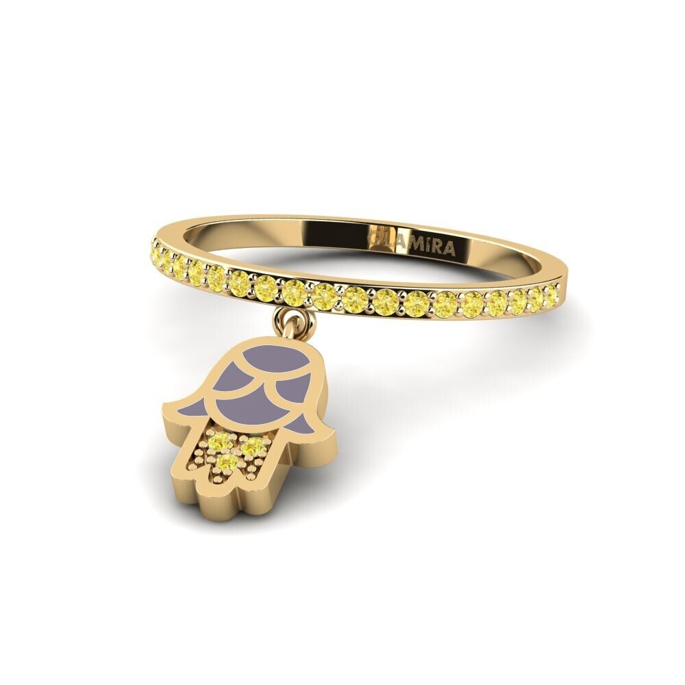 Gelber Saphir Ring Korgoo