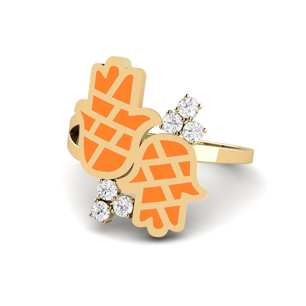 Weißer Saphir Ring Kuvimba