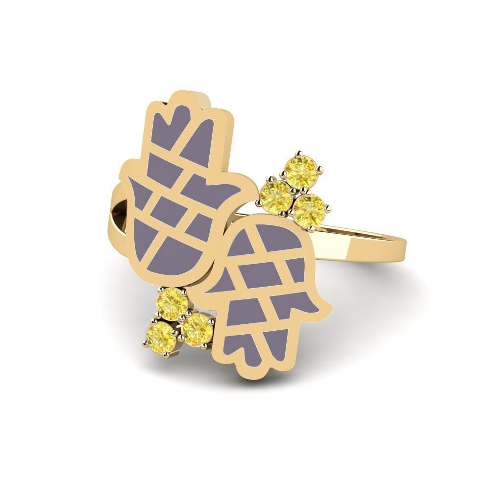 Gelber Saphir Ring Kuvimba
