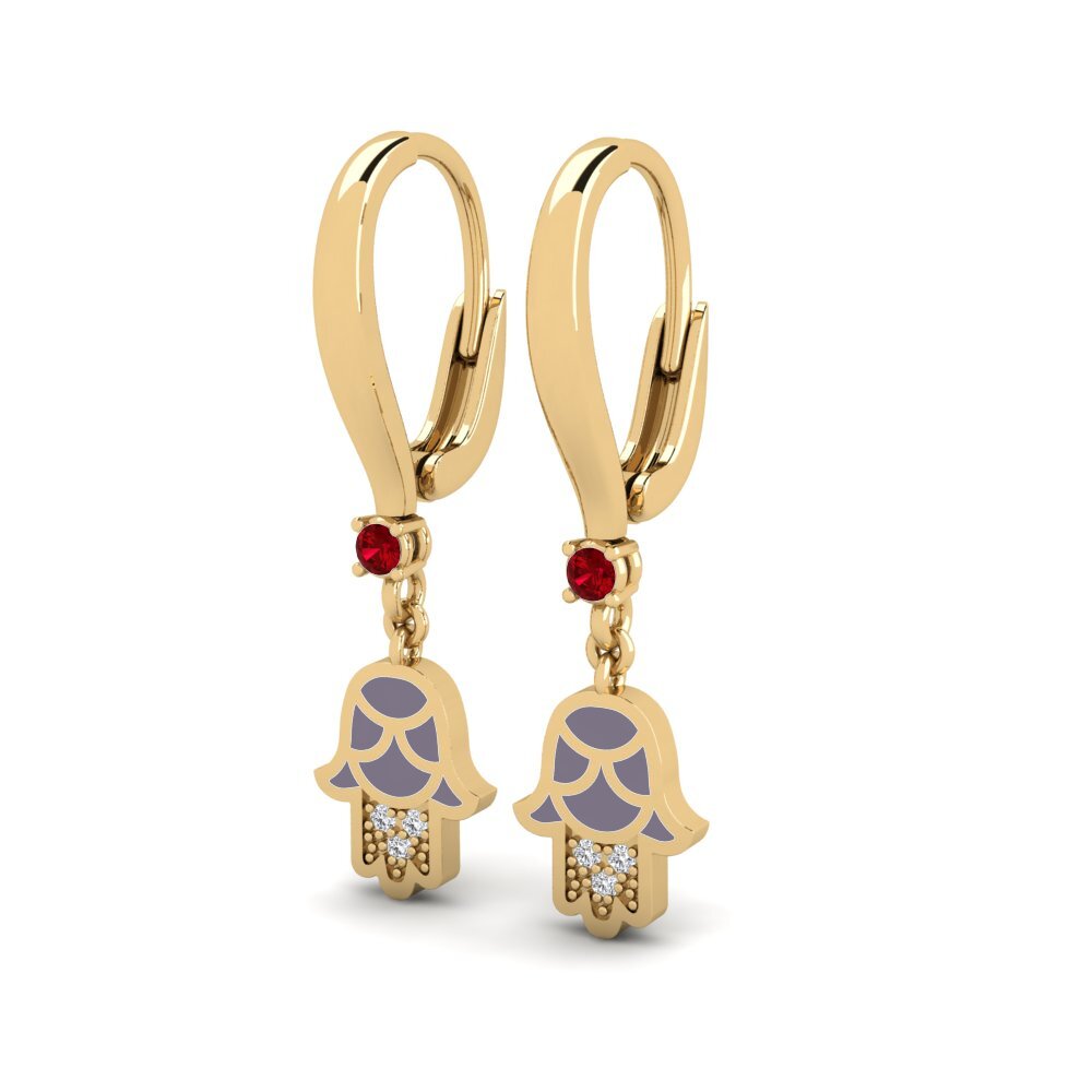 Red Zirconia Women's Earring Kuvva