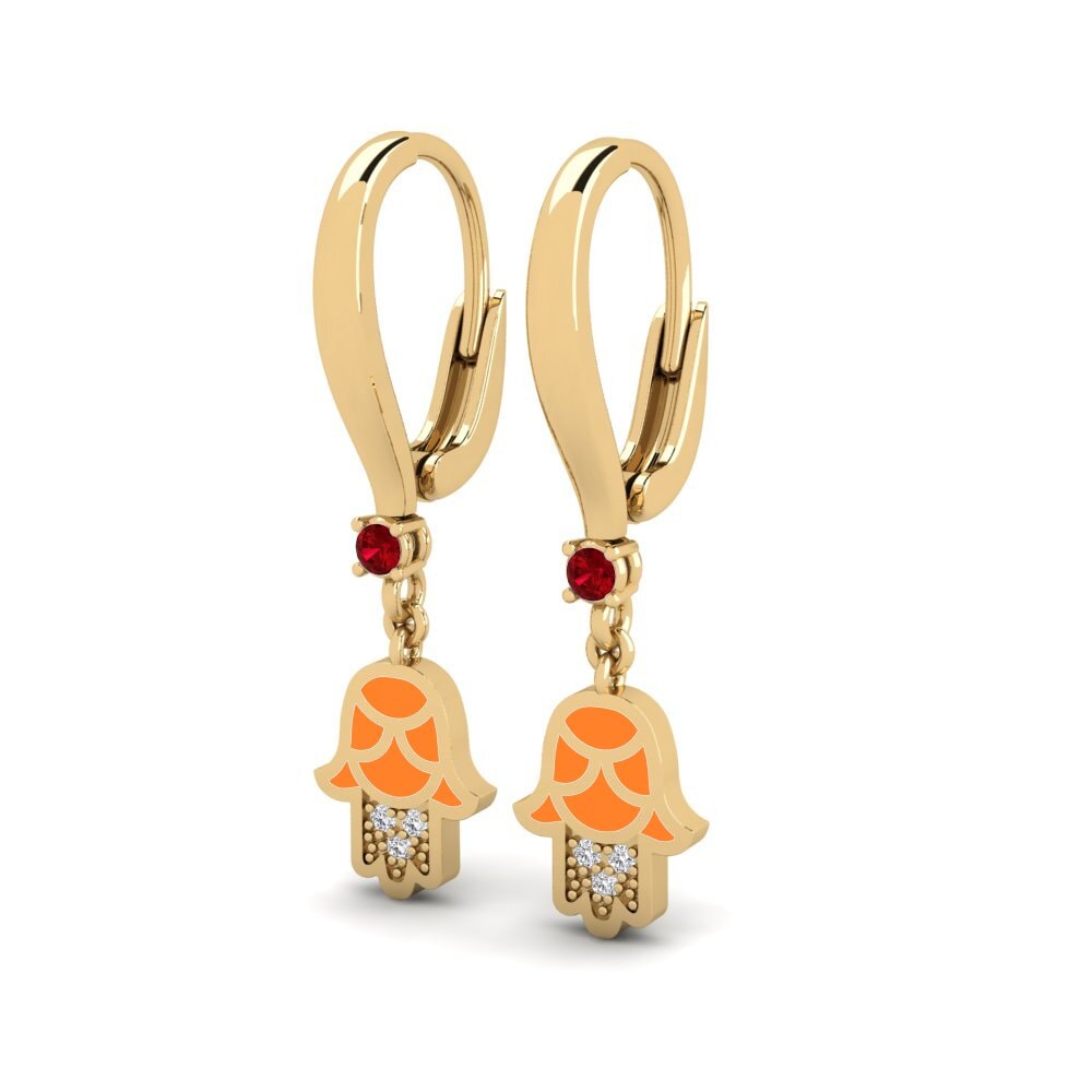 Red Zirconia Women's Earring Kuvva