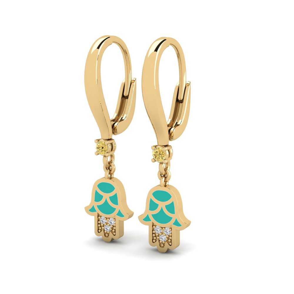 Yellow Diamond Women's Earring Kuvva