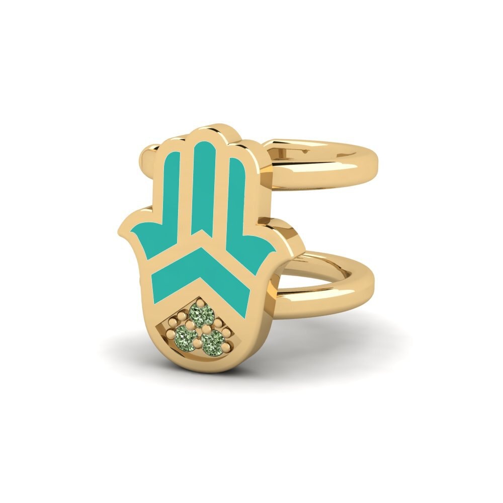 Diamante Verde Pendiente de mujer Lente