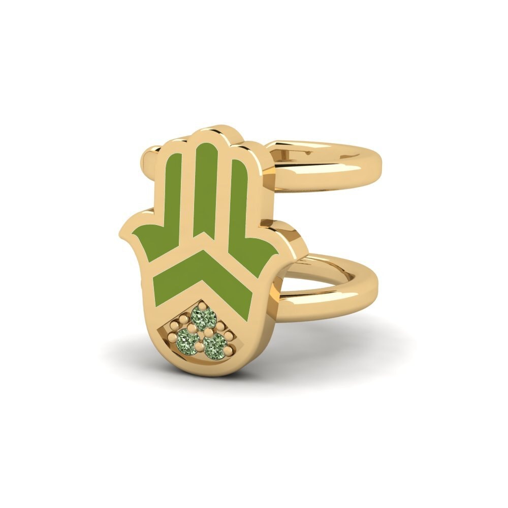 Diamante Verde Pendiente de mujer Lente