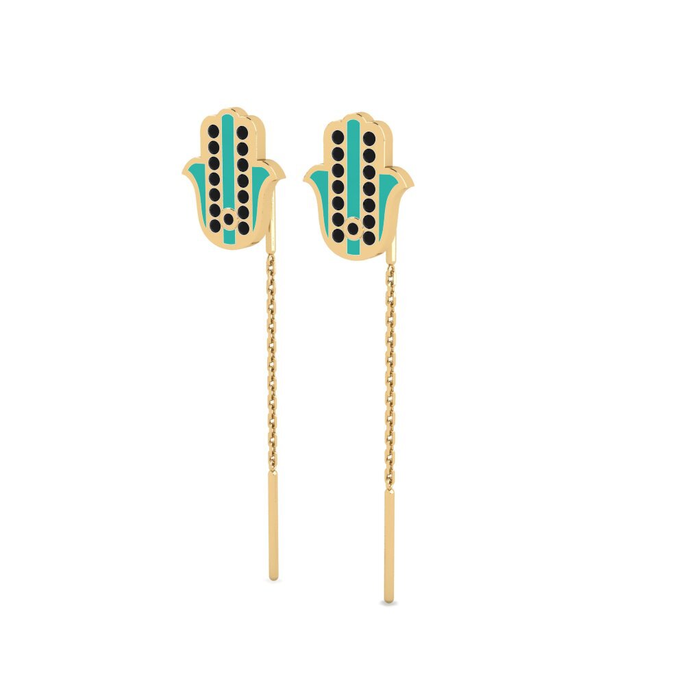 Black Onyx Women's Earring Liek