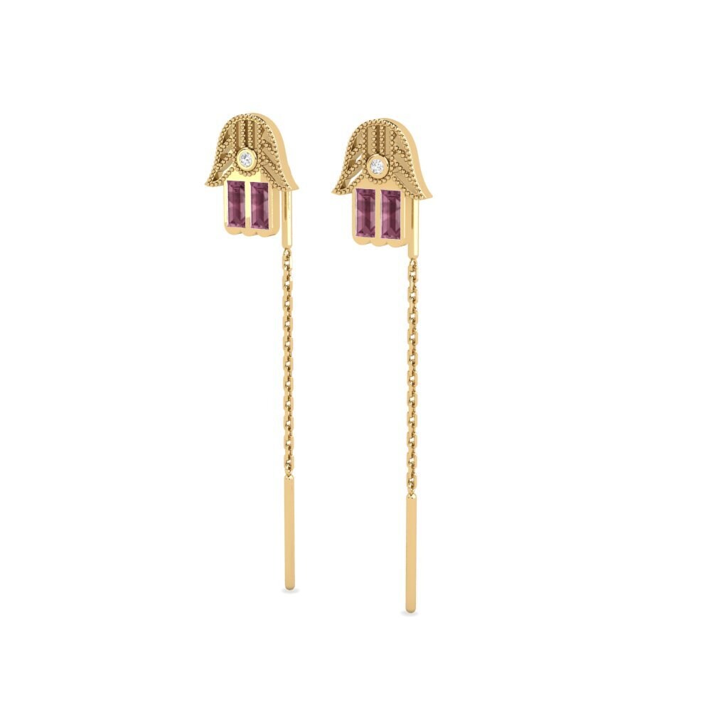 Rhodolite Garnet Women's Earring Lorillis