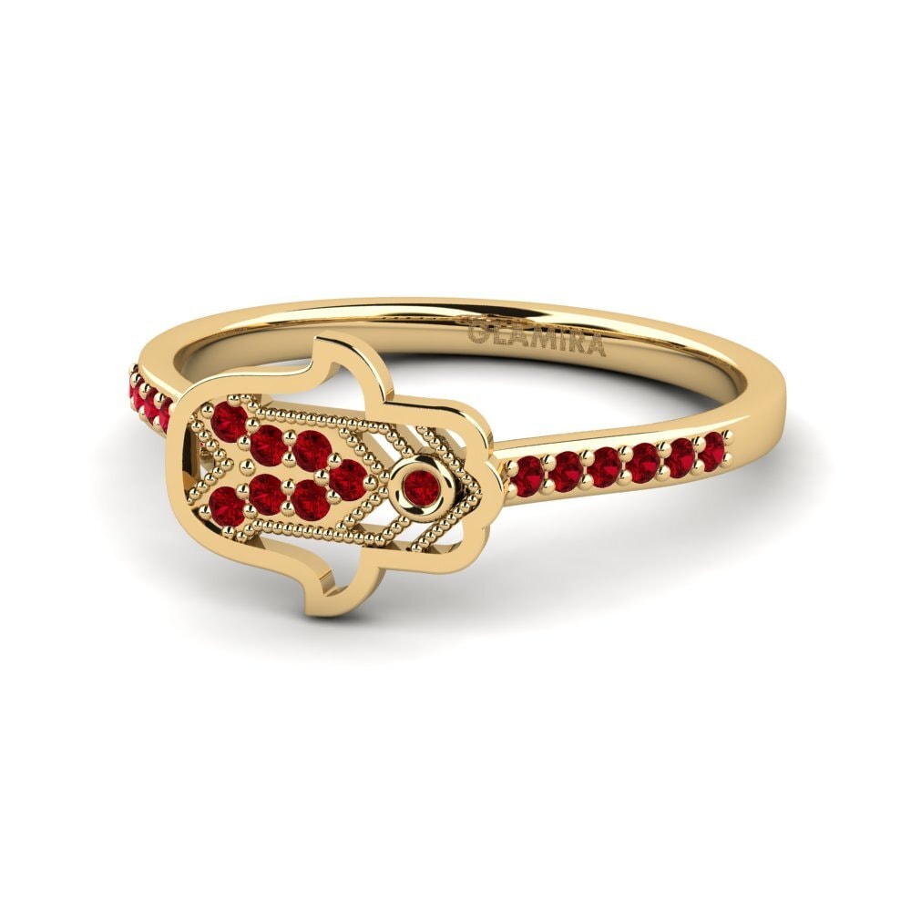 Red Zirconia Ring Manus