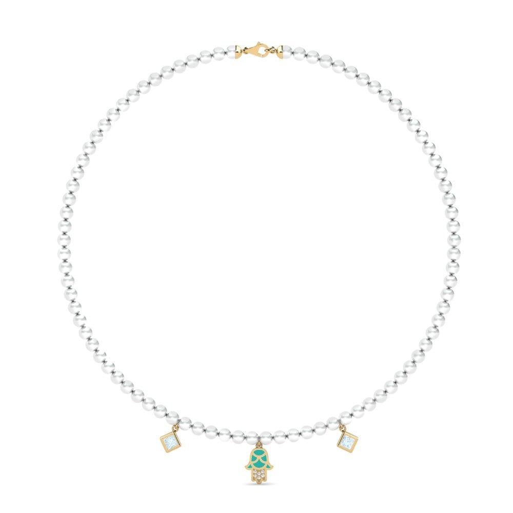 Aguamarina Collar de Mujer Milinzi