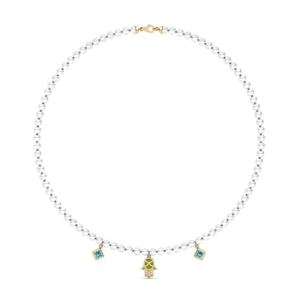 Circón Azul Collar de Mujer Milinzi