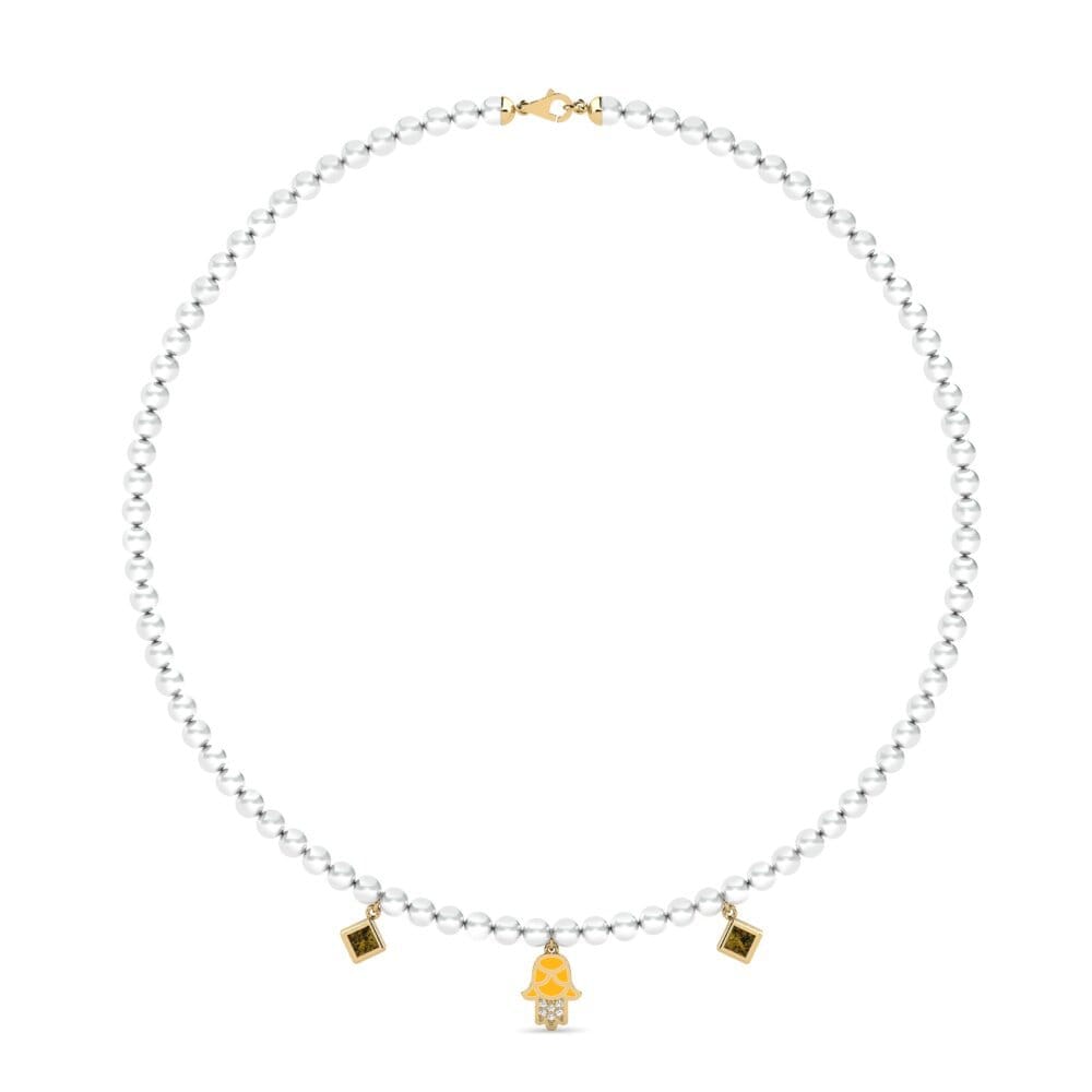 Circón Marrón Collar de Mujer Milinzi