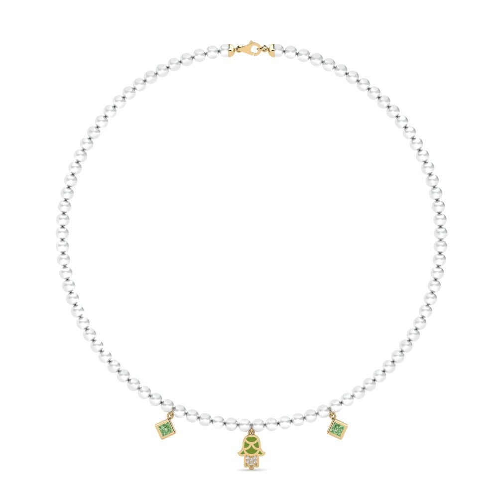Diamante Verde Collar de Mujer Milinzi