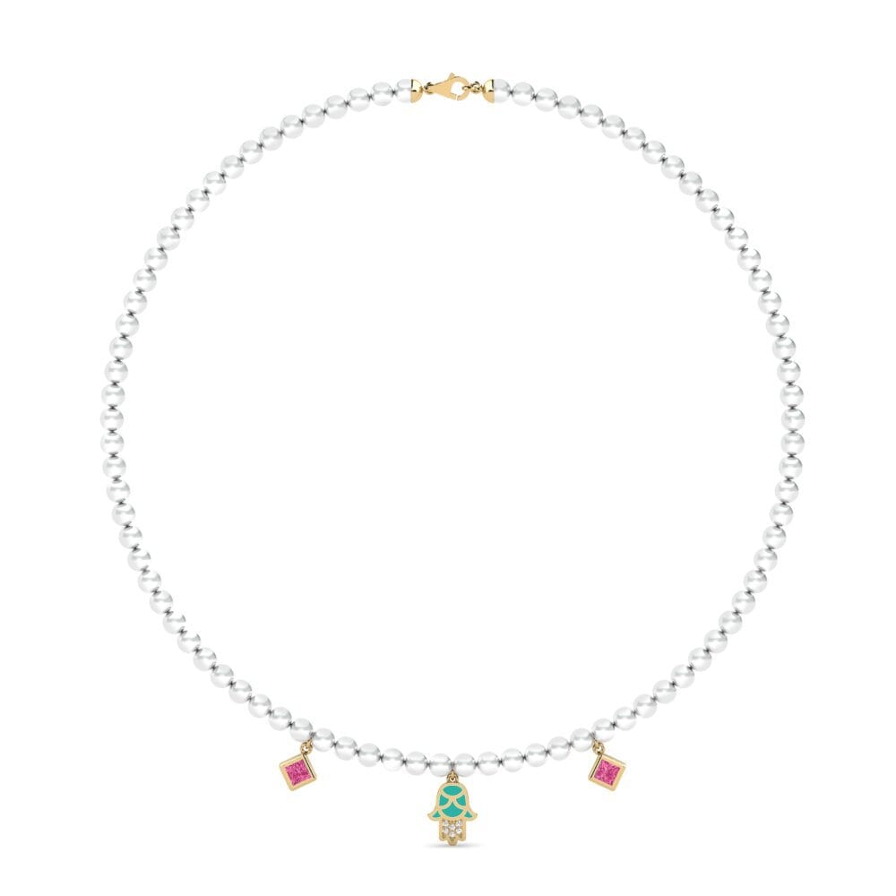 Turmalina rosa Collar de Mujer Milinzi