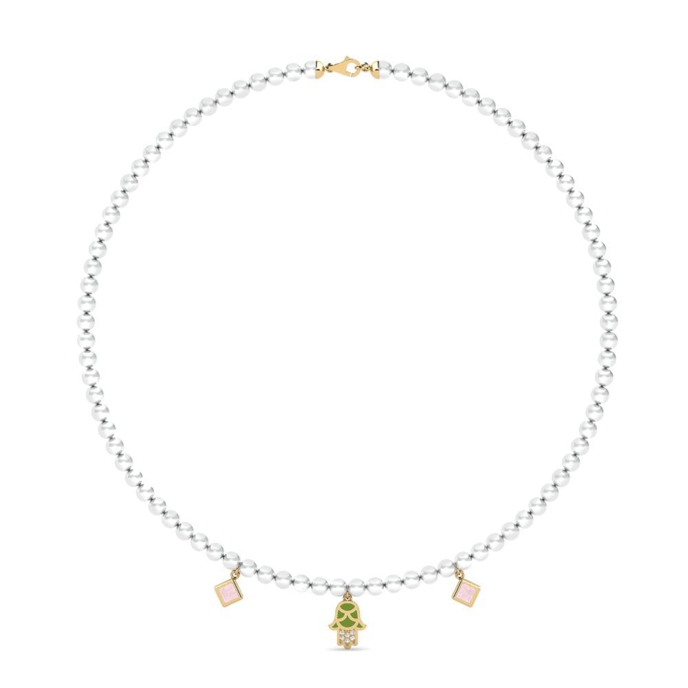 Cuarzo rosa Collar de Mujer Milinzi