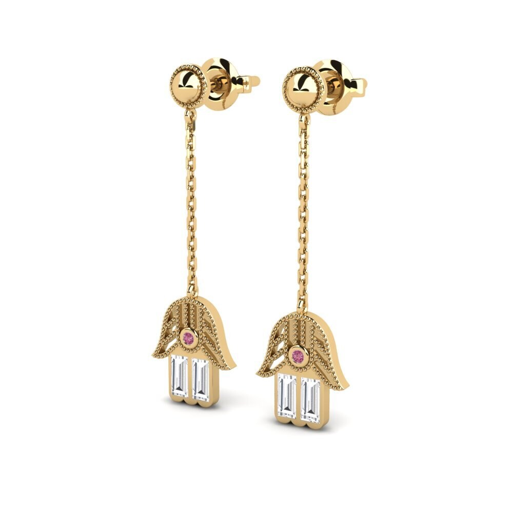 Rhodolite Garnet Women's Earring Mirenne