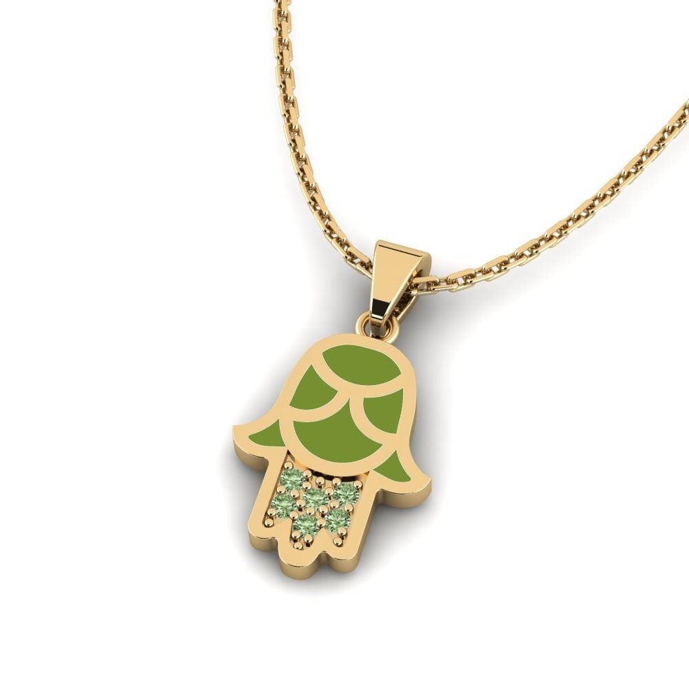 Diamante Verde Colgante de Mujer Mphamvu