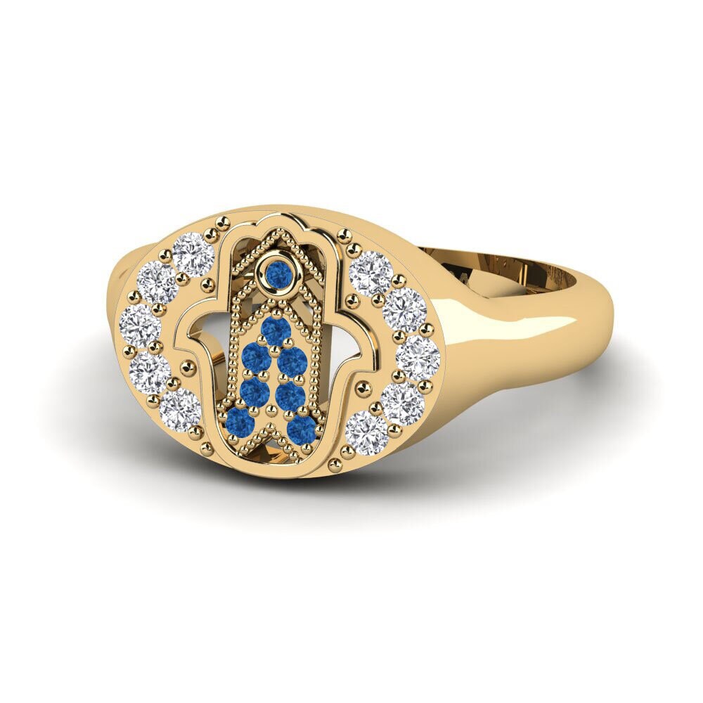 Dark Blue Zirconia Ring Mugisha