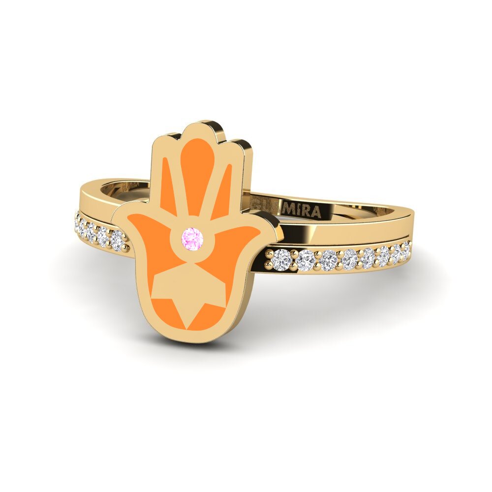 Rosa Saphir Ring Muhofiz