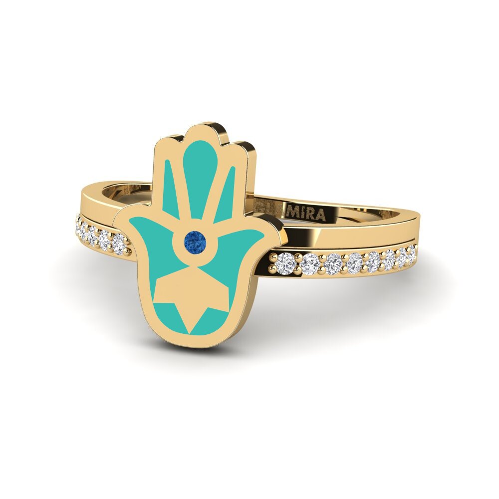 Dark Blue Zirconia Ring Muhofiz