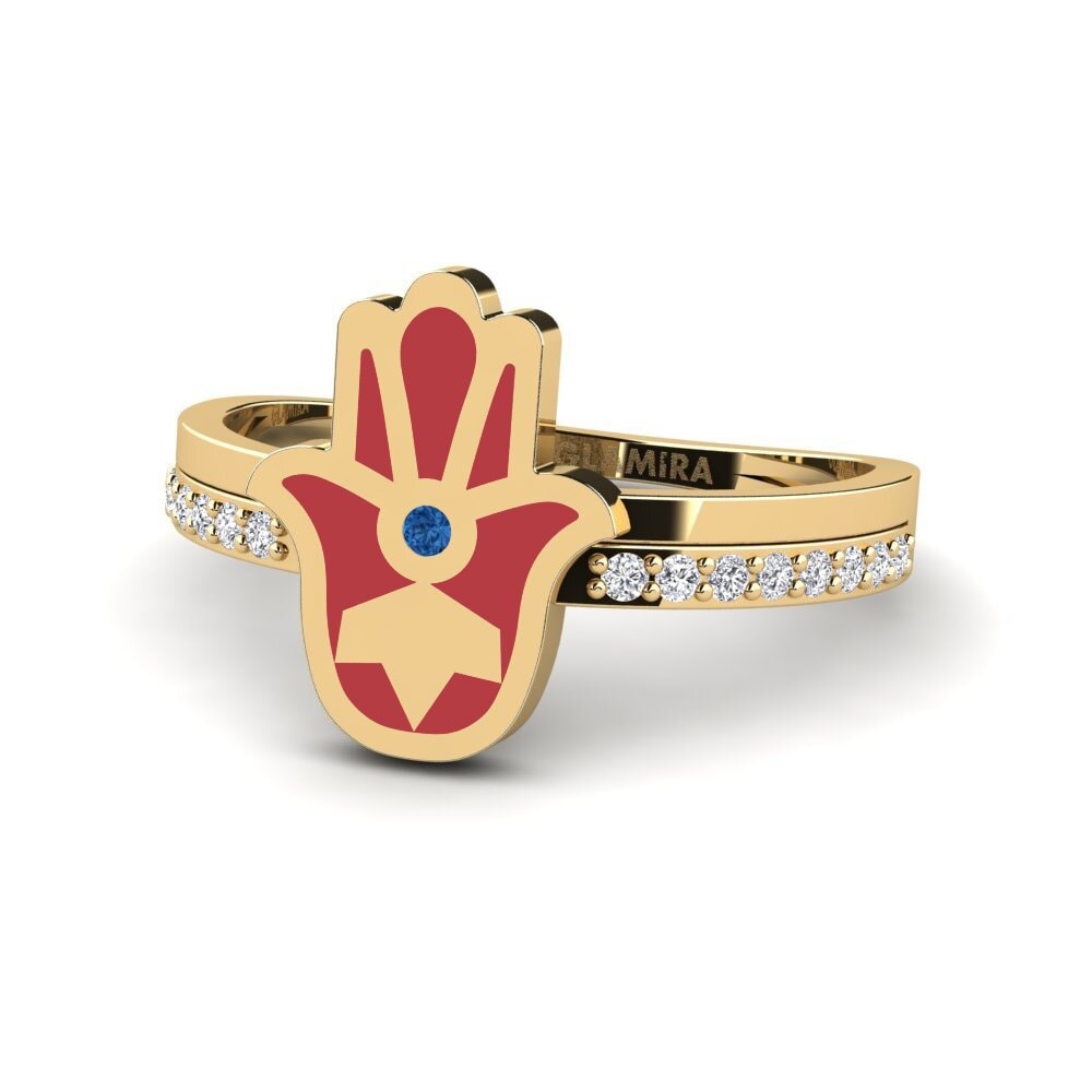 Dunkelblauer Zirkonia Ring Muhofiz