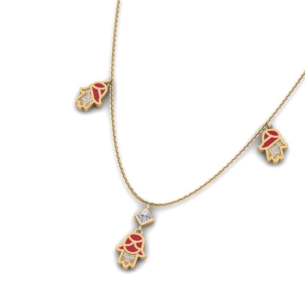 Diamante cultivado en laboratorio Collar de Mujer Ndoba