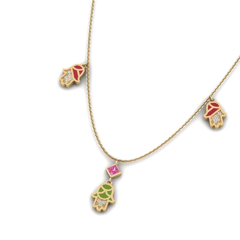 Turmalina rosa Collar de Mujer Ndoba