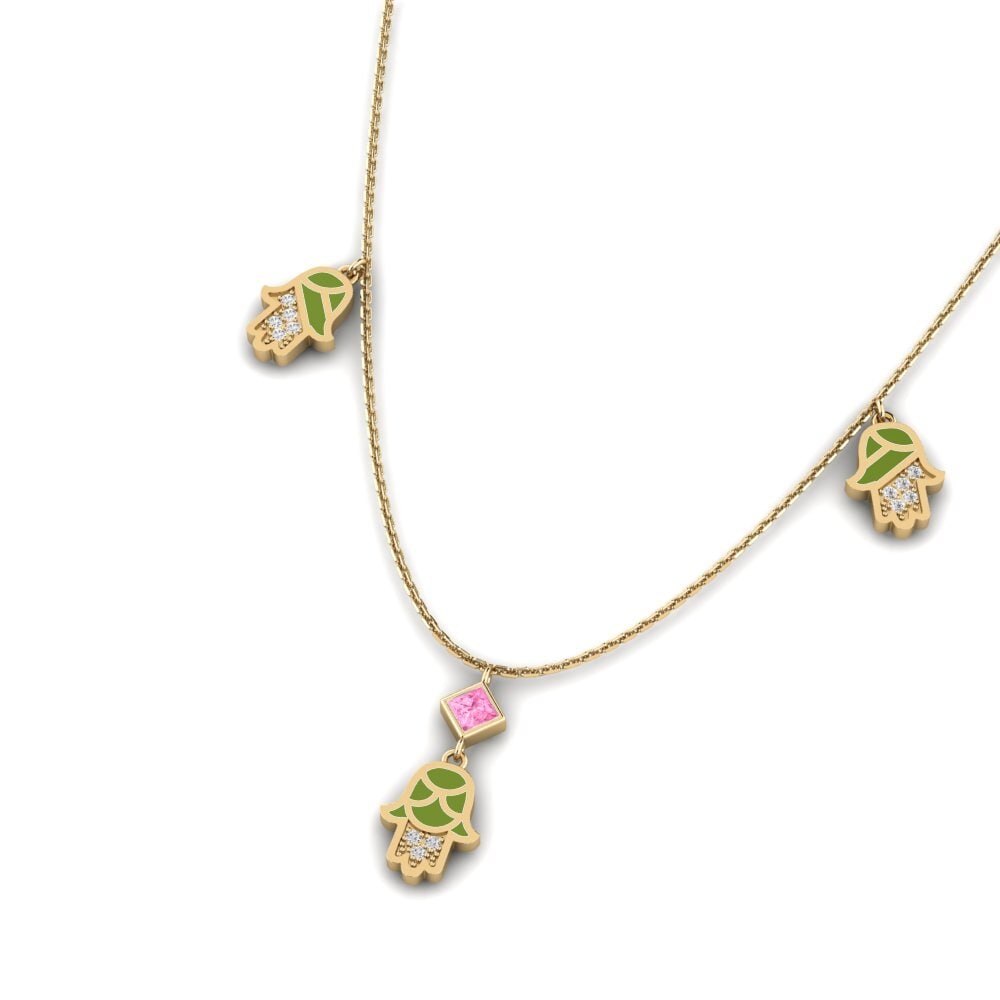 Zafiro Rosado Collar de Mujer Ndoba