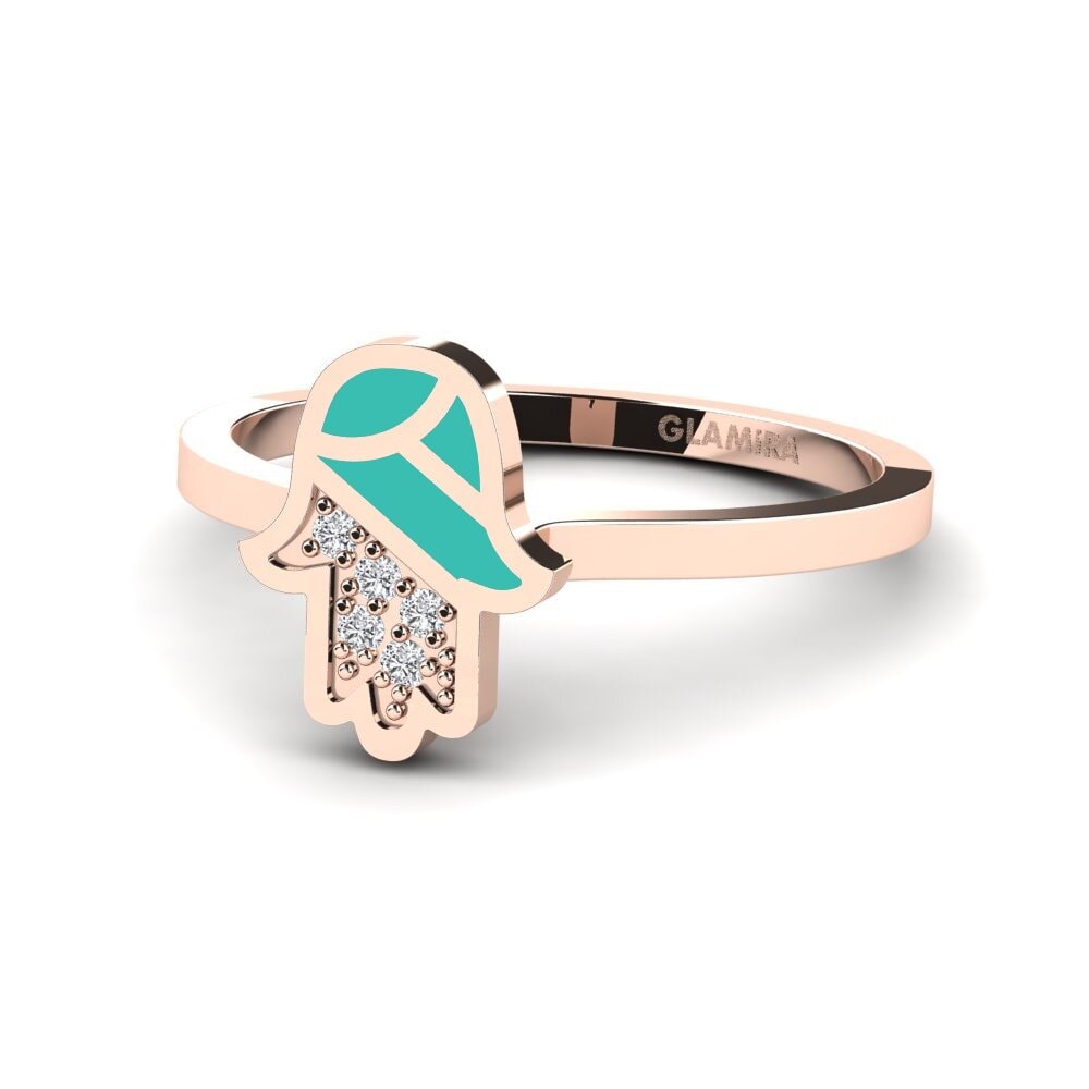 14k Oro Rosa Anillo Pelindung