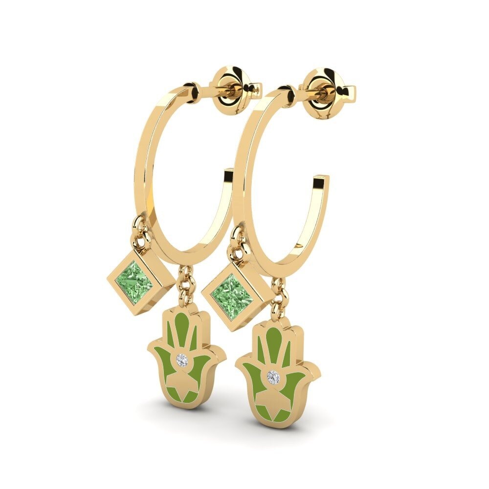 Diamante Verde Pendiente de mujer Potentia